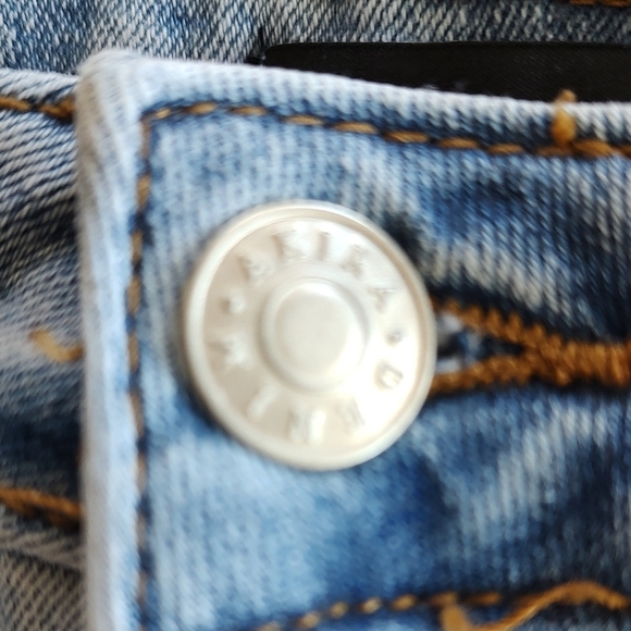 XL AKIRA LACE UP DAISY DUKE DENIM Micro SHORTS - Picture 6 of 9